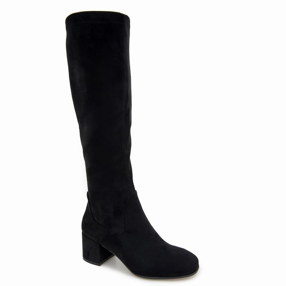 Heat resistant Eco Material Cold Weather Commuter RIDA STRETCH BOOT Womens Faux Suede Cushioned Footbed Knee-High Boots
