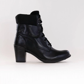 Women's Gilly Boots In Black Comfort Buckles Breathable Sole