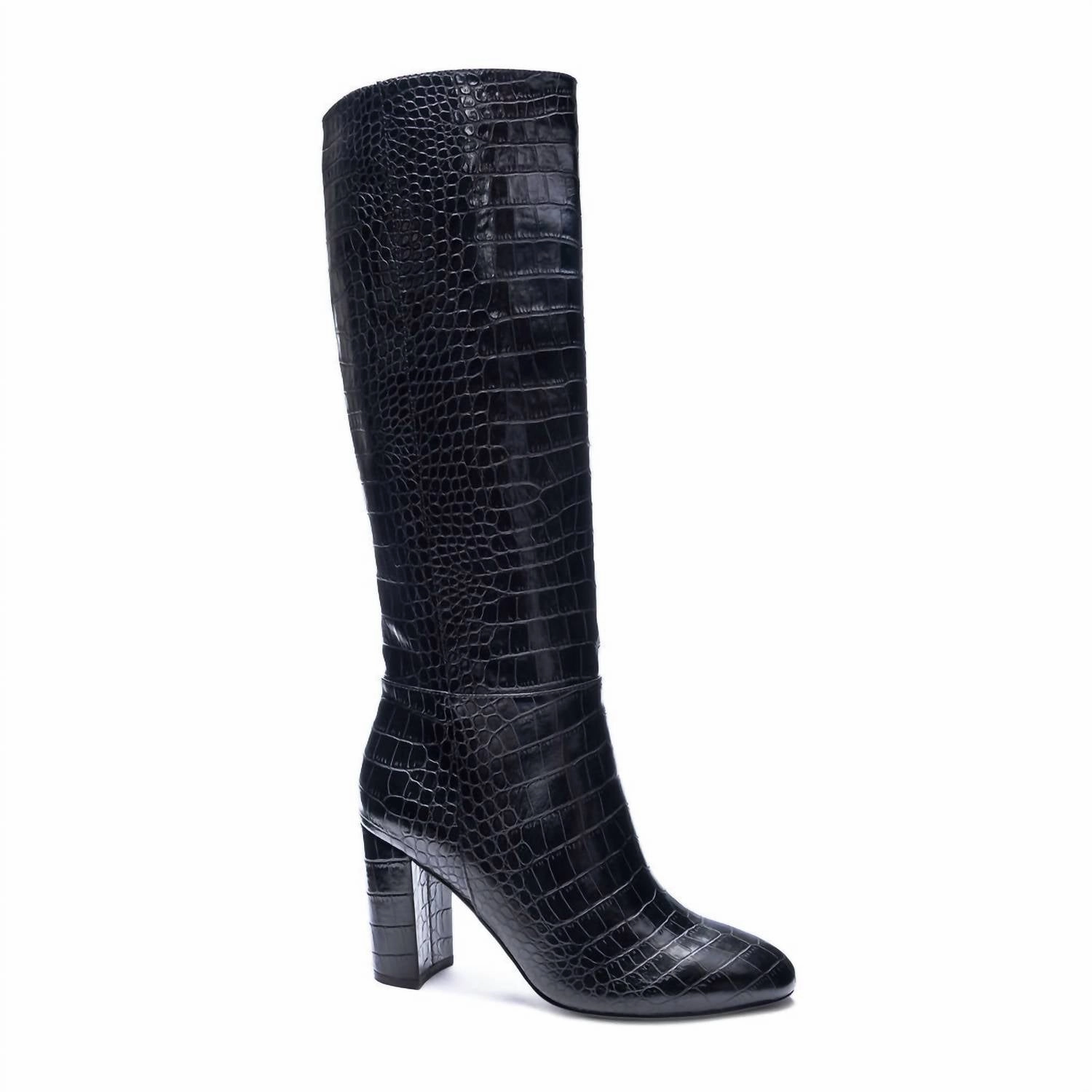 Krafty Croco Boot In Black Padded Interior Outdoor Explorer Travel purpose
