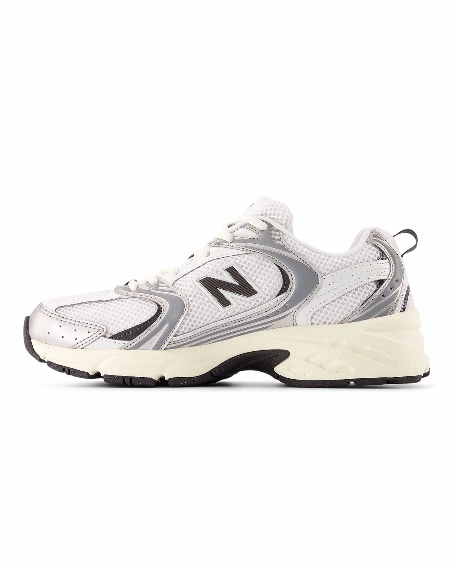 Secure Style Track Day Women's New Balance 530 - Silver Mettalic / Black Cement