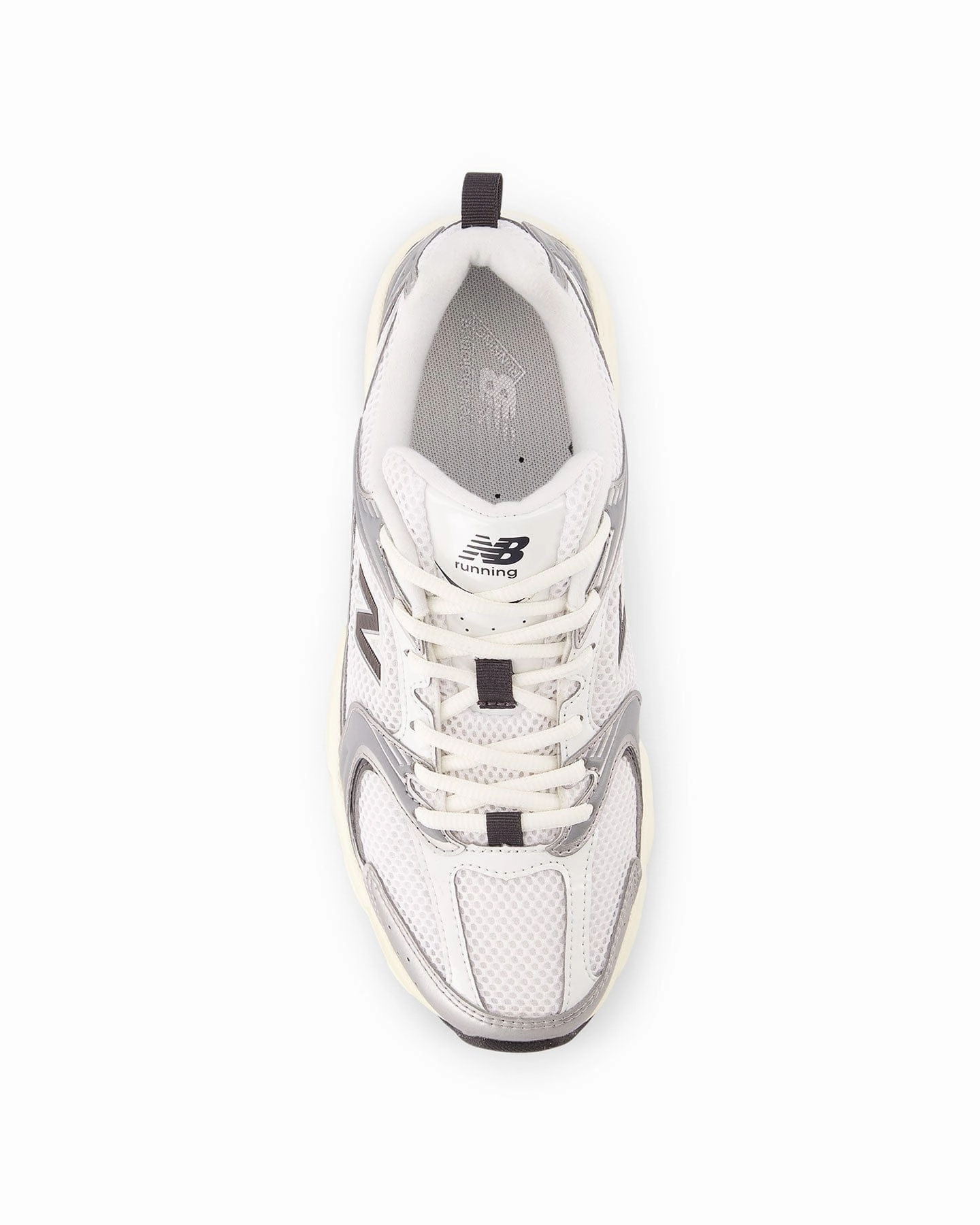 Women's New Balance 530 - Silver Mettalic / Black Cement Cool Running Streamlined wear