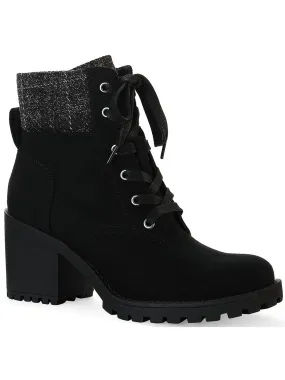 Insulated Snowy Path Romina Womens Knit Combat & Lace-up Boots