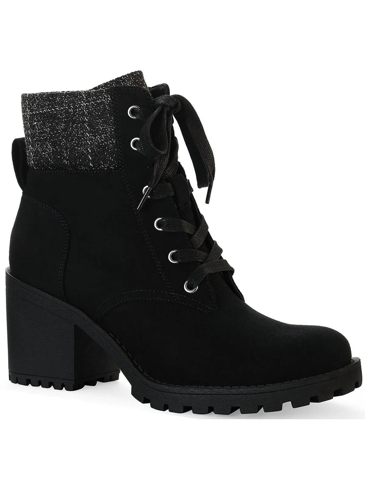 Insulated Snowy Path Romina Womens Knit Combat & Lace-up Boots