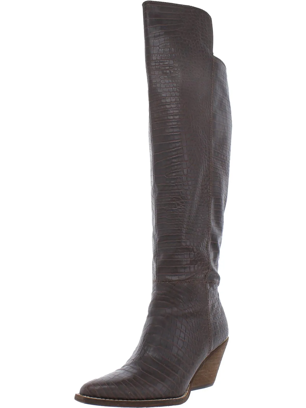 Pointed Toe Cushioned heel Ronson Womens Padded Insole Tall Over-The-Knee Boots
