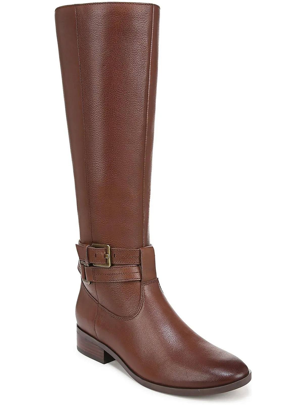 Protective Cushioning Low Profile All Day Wear Rory Womens Leather Buckle Knee-High Boots