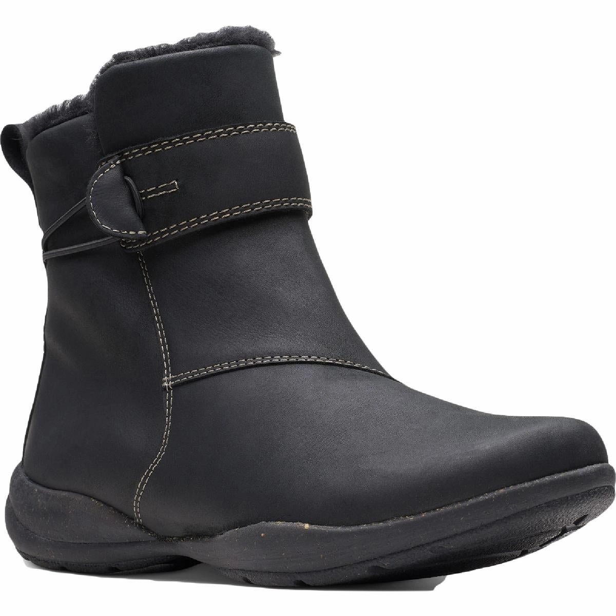 Roseville Boot Womens Leather Waterproof Ankle Boots mom style