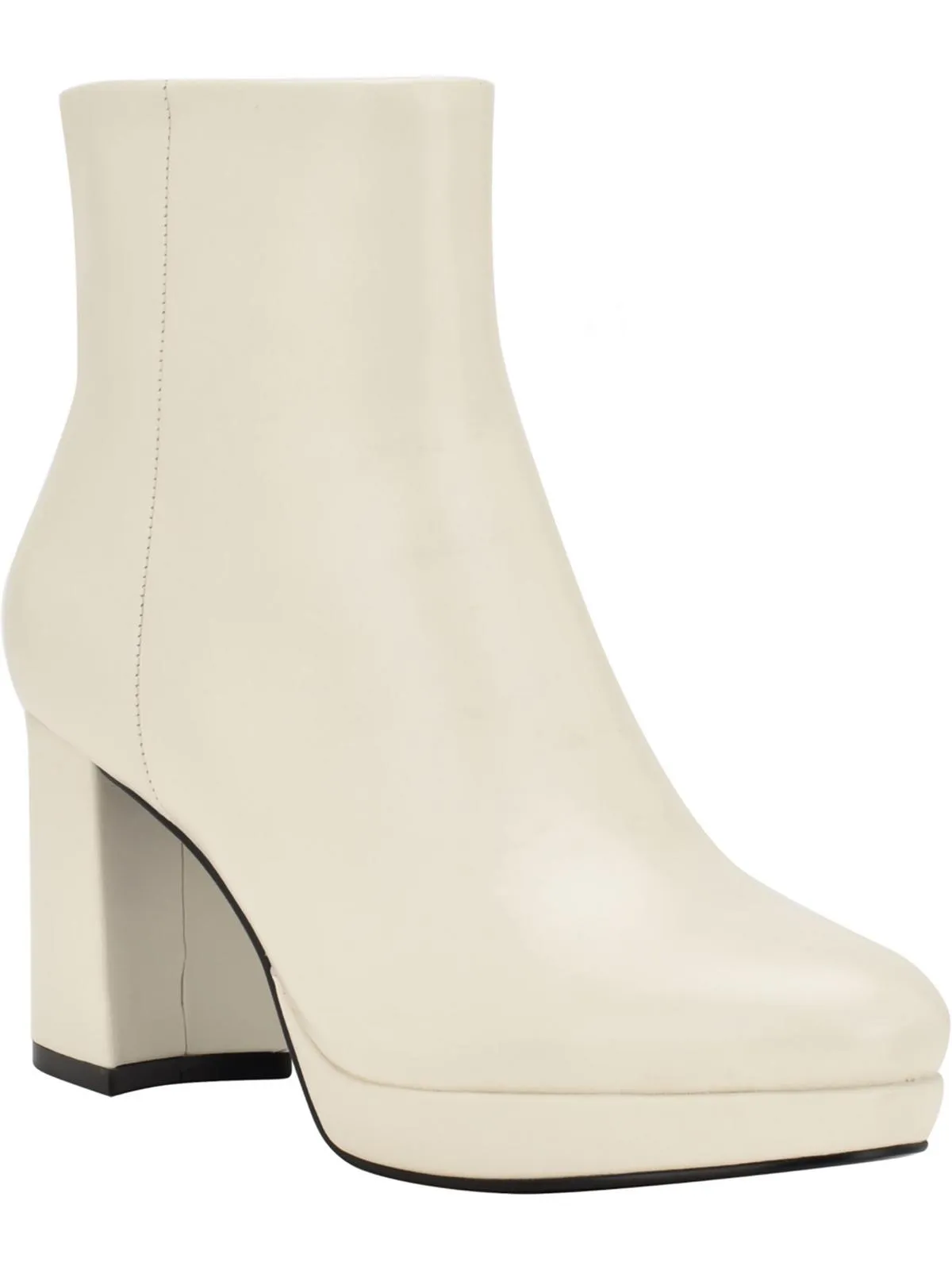 UDA Womens Faux Leather Block heel Booties Winter Trek Anti-Slip Function