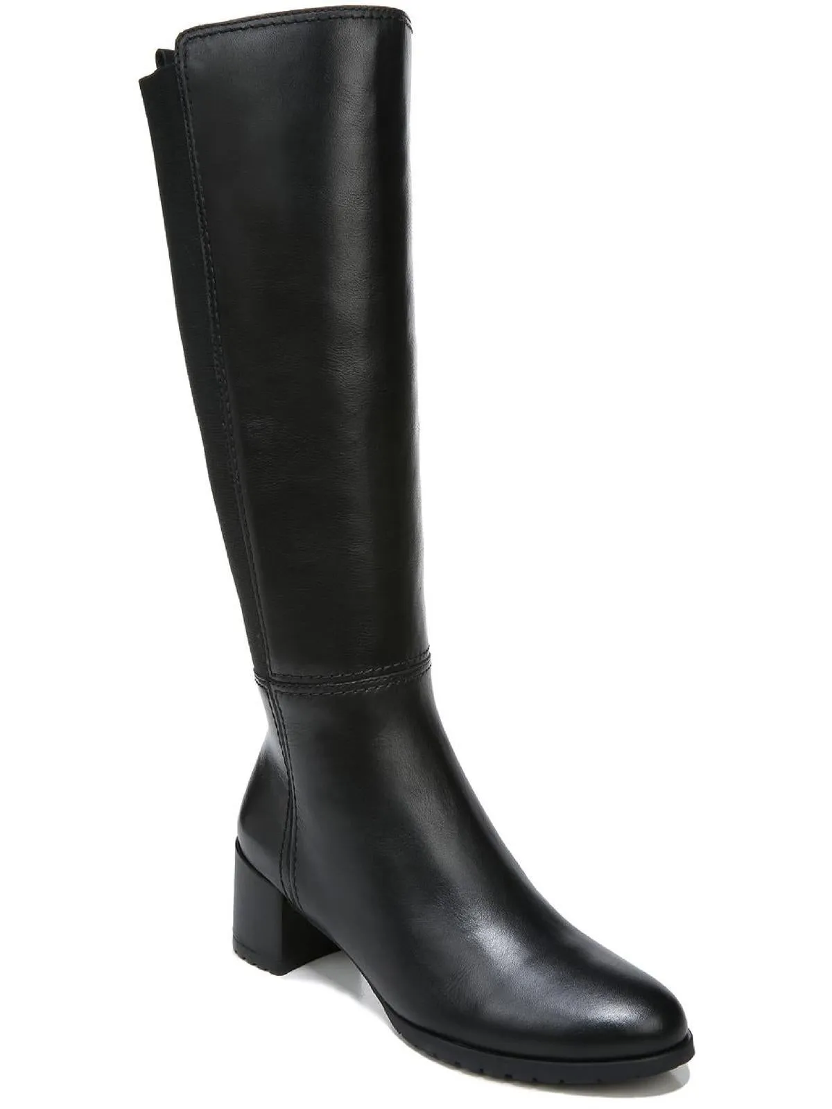 Brent Womens Zipper Round Toe Knee-High Boots Korean Trend Soft Insole