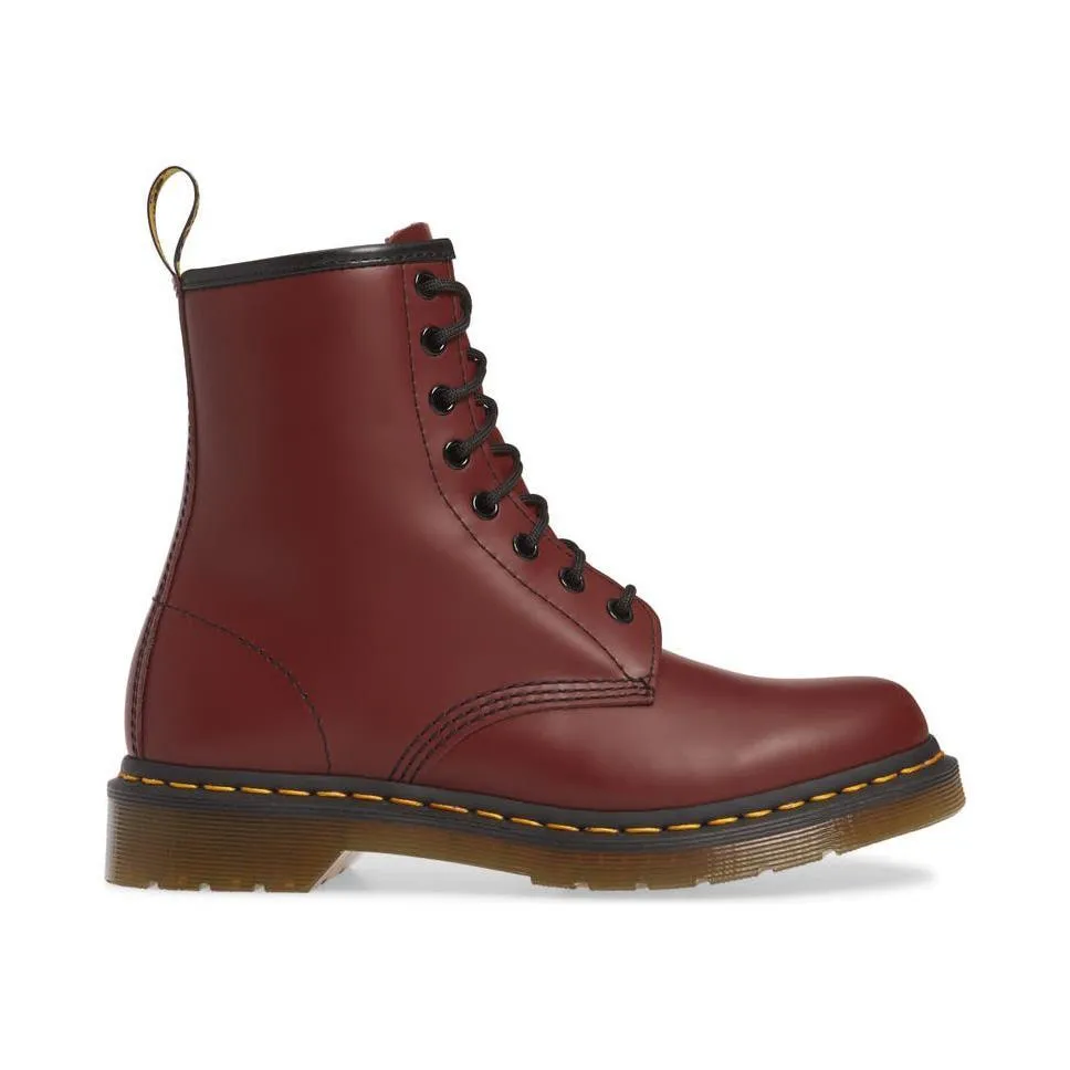 Dr. Martens Men's 1460 Cherry Red Smooth Stretchable Material Comfortable