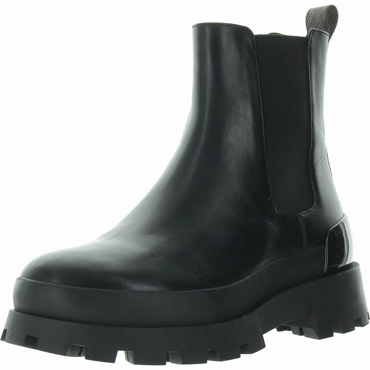 fashionable footwear Comfort Edge Rowan Womens Lugged Sole Leather Chelsea Boots
