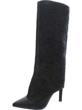 Brykia 2 Womens Faux Leather Pointed Toe Knee-High Boots High Traction Outdoor Trek Shock Absorbing Outdoor Trek
