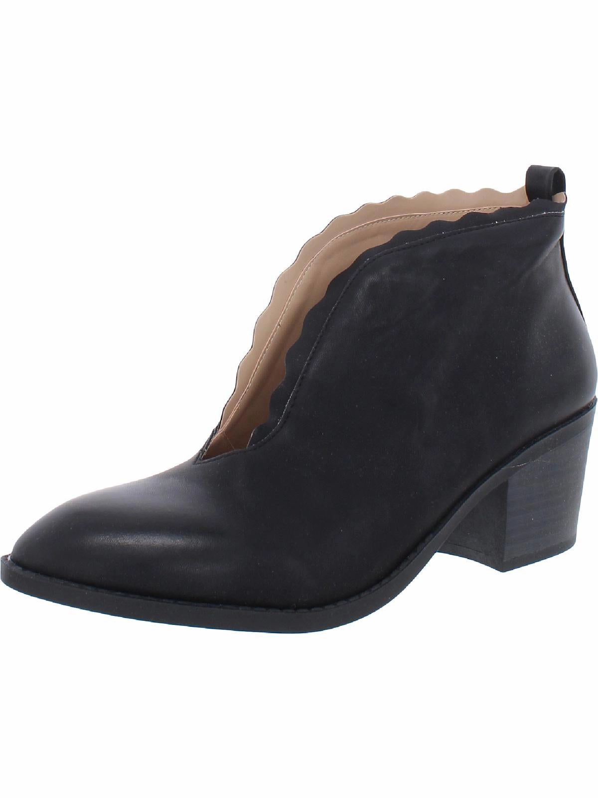 Maris Womens Faux Leather Block Heel Shooties Hunting Trip Heavy Duty Support