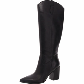 Womens Block Heel Faux Leather Knee-High Boots Trendsetting Style