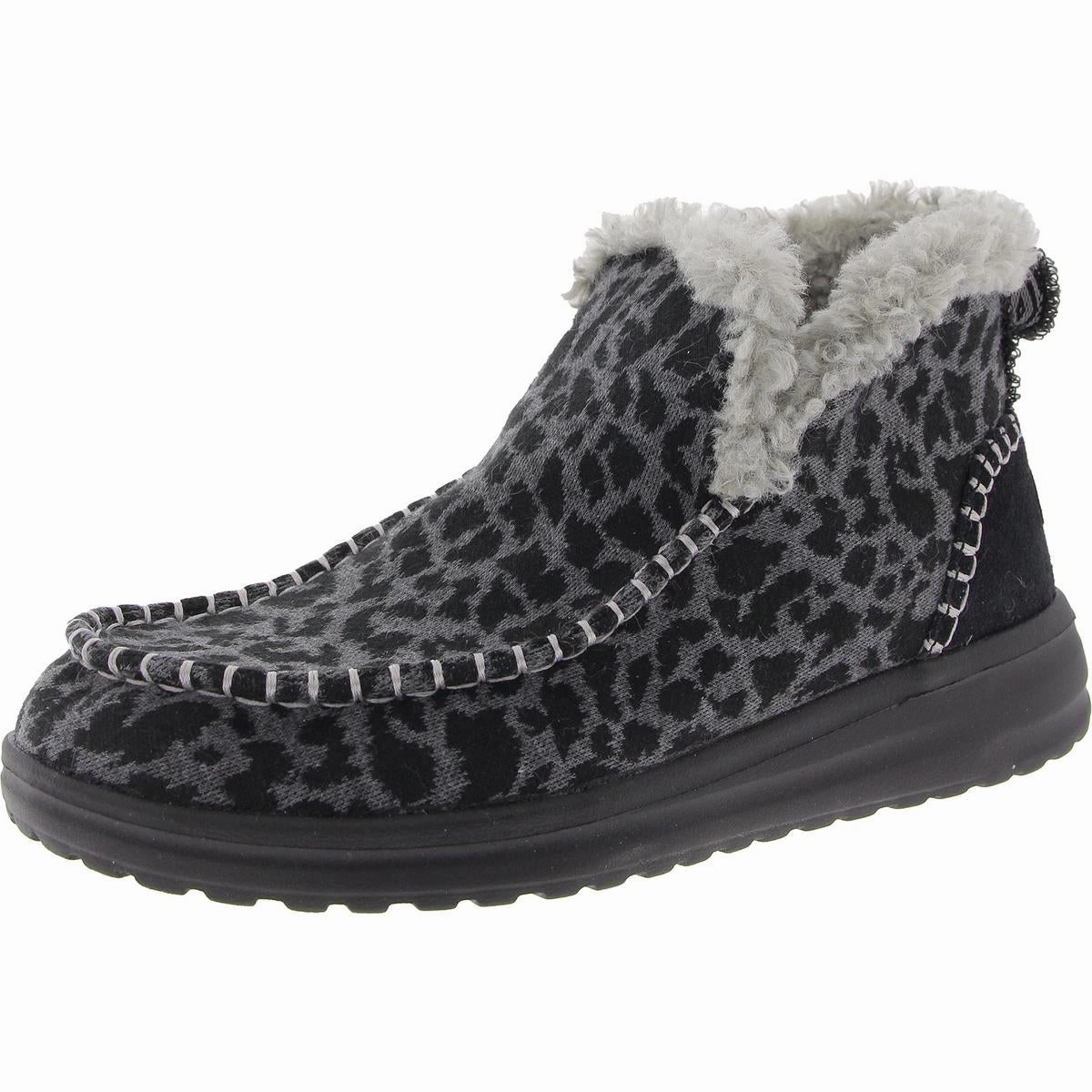 Womens Animal Print Booties Versatile Performance