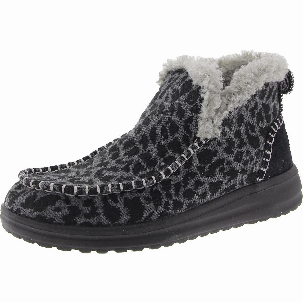 Lightweight Design Date Ready Womens Animal Print Booties