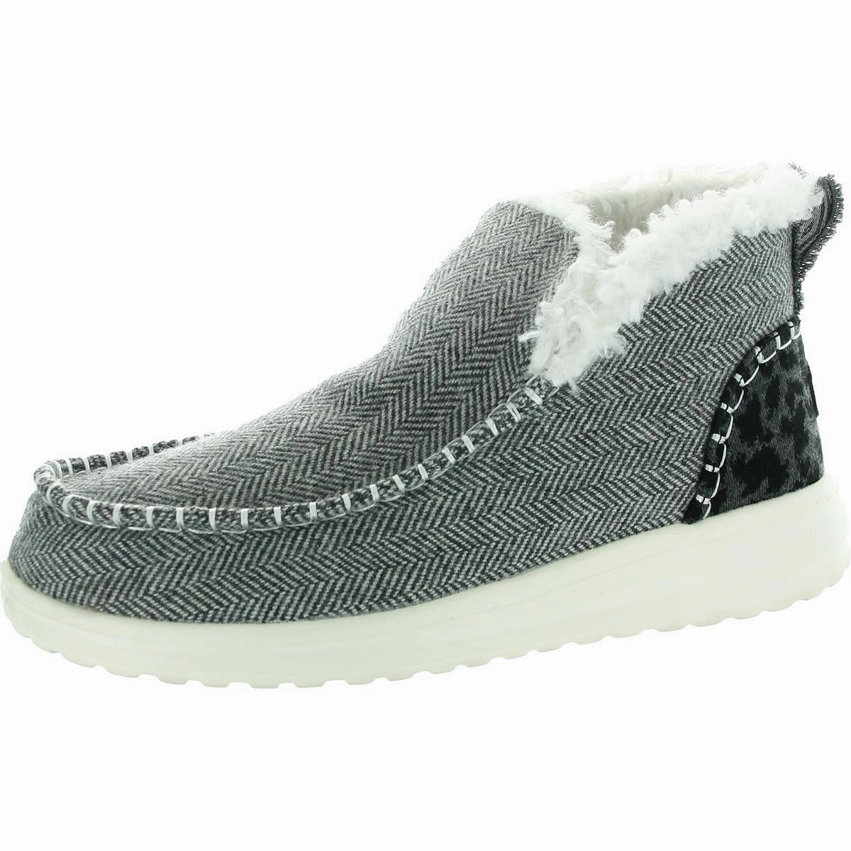Womens Animal Print Booties Shock Absorbing Daily Walks