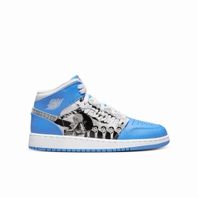 Air Jordan 1 Mid 'Sneaker School' DR6492-100 Mid Foot Relaxed Step
