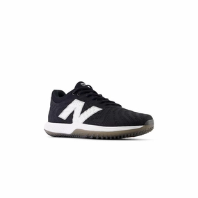 BlownRubberOutsole fashion New Balance Men's FuelCell 4040 V7 Turf Baseball Shoes - Black / Optic White - T4040SK7