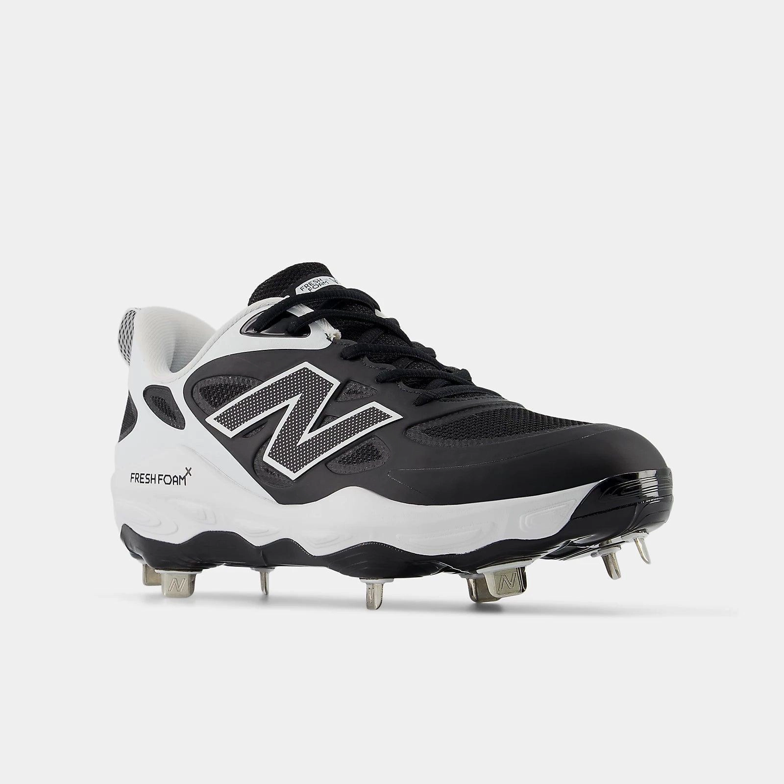 New Balance Women's Fresh Foam X Velo v4 Metal Fastpitch Softball Cleats - Black SMVELOK4 Flexible Outsole Shoes
