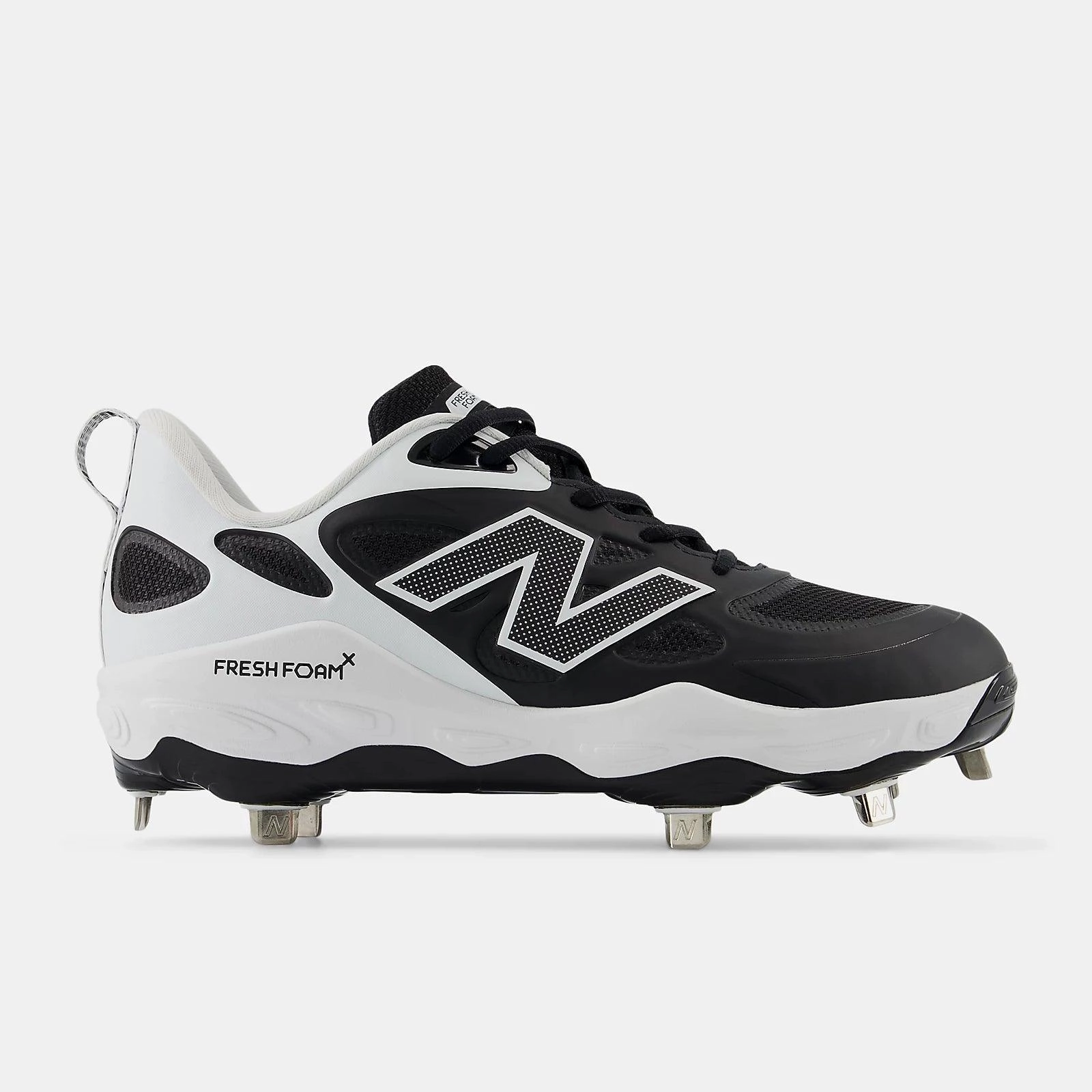 New Balance Women's Fresh Foam X Velo v4 Metal Fastpitch Softball Cleats - Black SMVELOK4 Agile Cross country ability