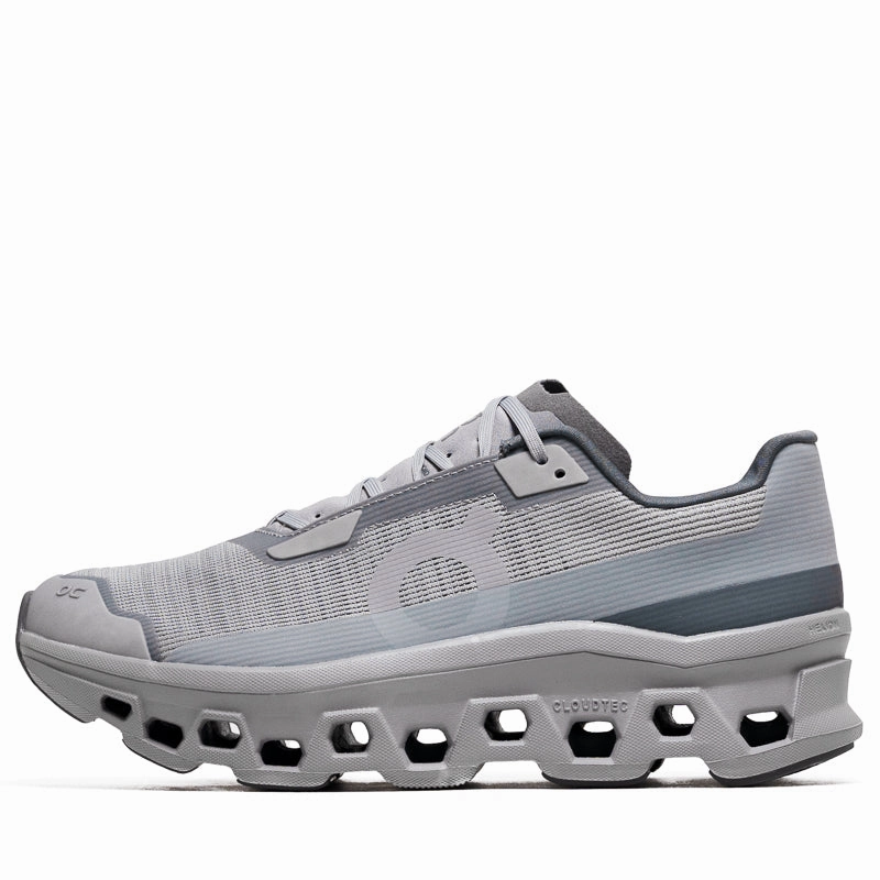On Cloudmonster Void - Alloy/Glacier endurance training running shoes running for team goals