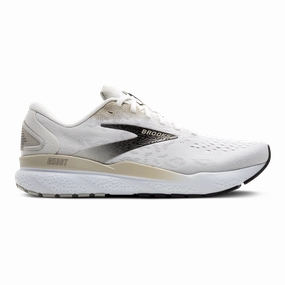 synthetic running shoes Comfortable Foot Bend Brooks Ghost 16 - White - Pelican - Oyster