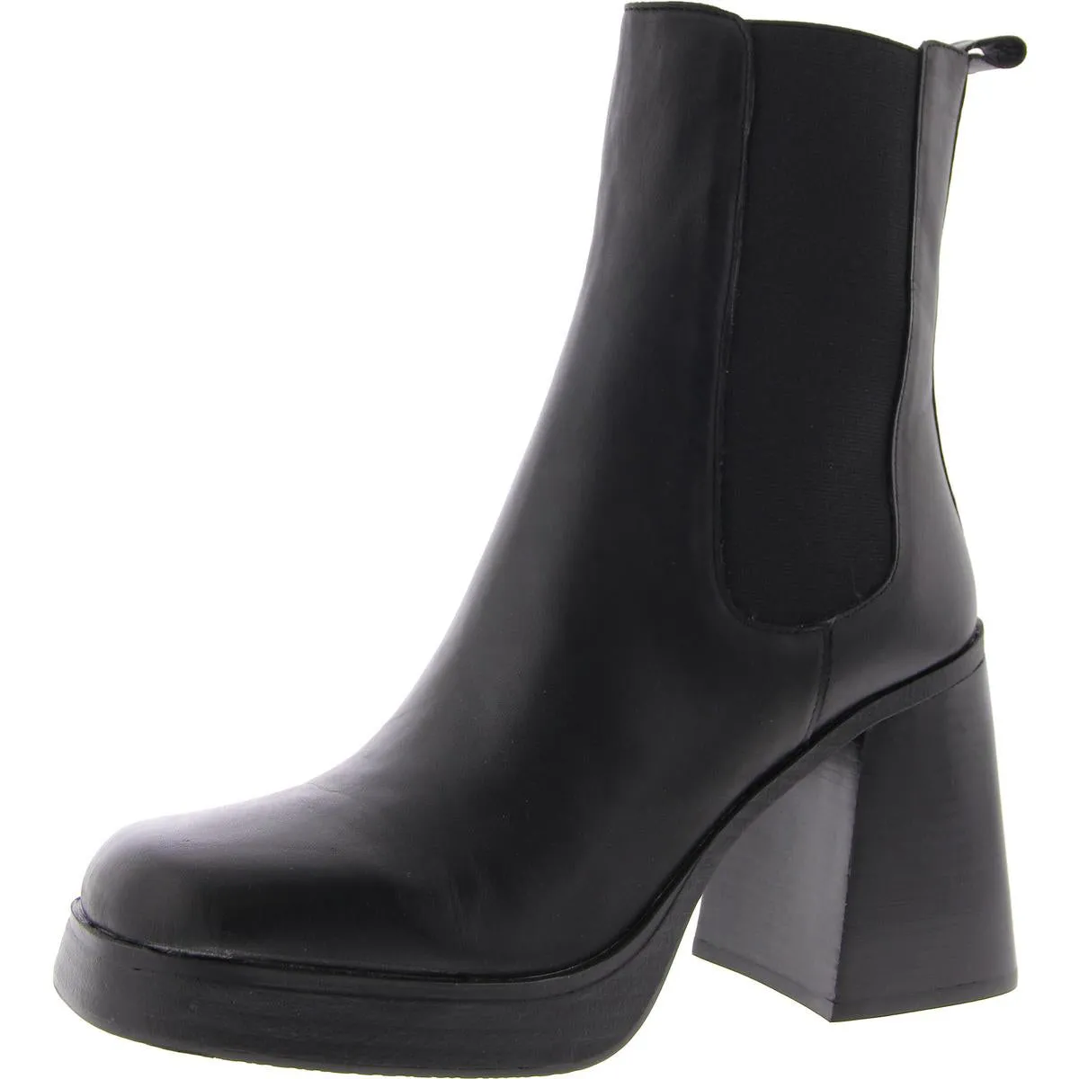 Wild Edge Art Gallery Sabetha Womens Leather Block Heel Chelsea Boots