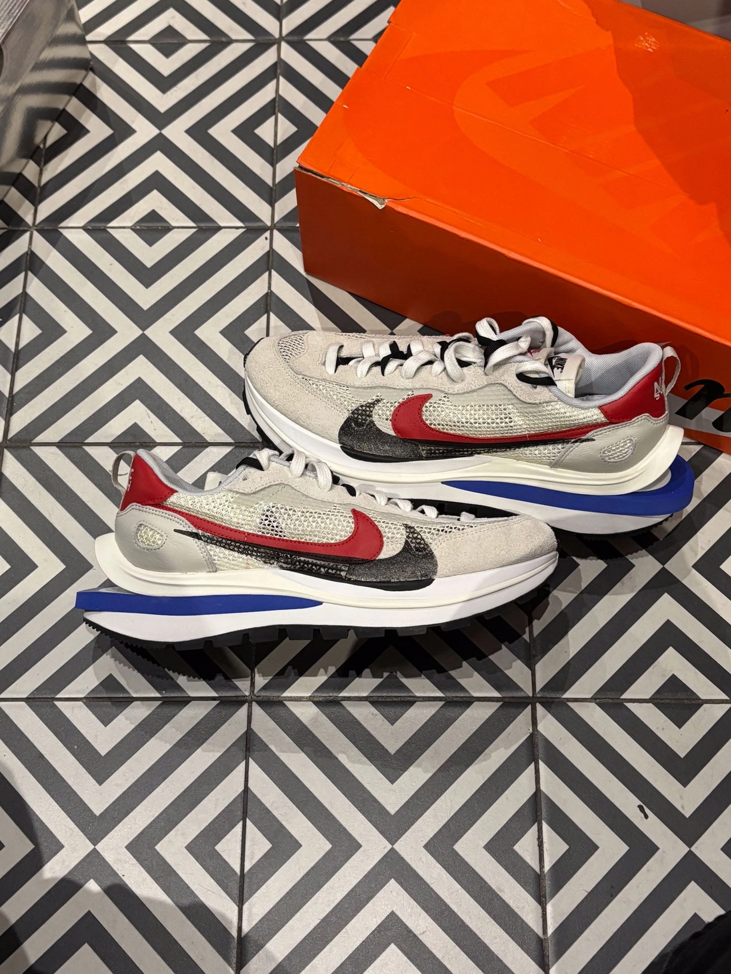 Sacai Vaporwaffle Sail (Taille 45) Shallow Footprint Smooth Use