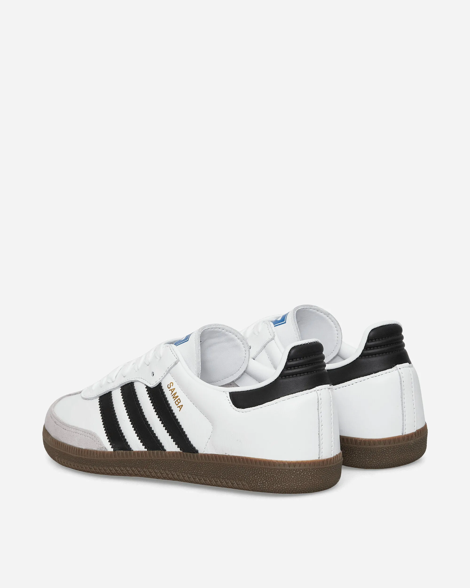 Flat Lace Shock   Resistant Samba OG Sneakers Cloud White / Core Black