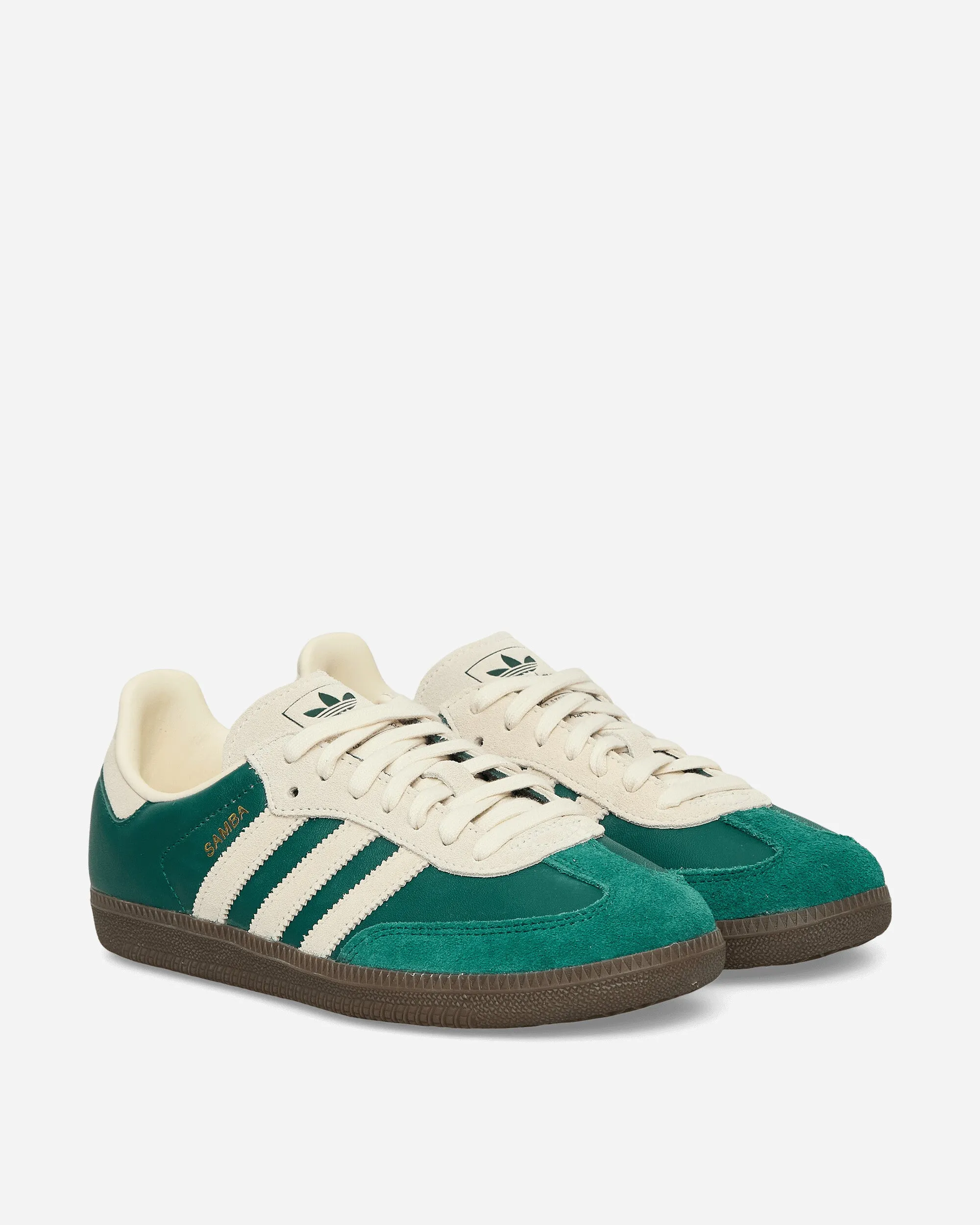 Samba OG Sneakers Collegiate Green / Cream White Durable Outsole Construction