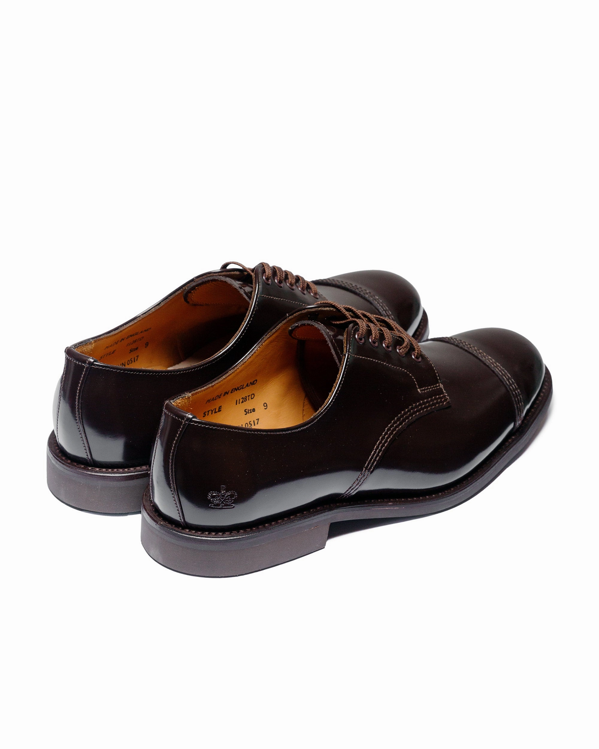 Everywhere Fit Virtual Step Sanders 1128TD Military Derby Shoe Ebony Brown