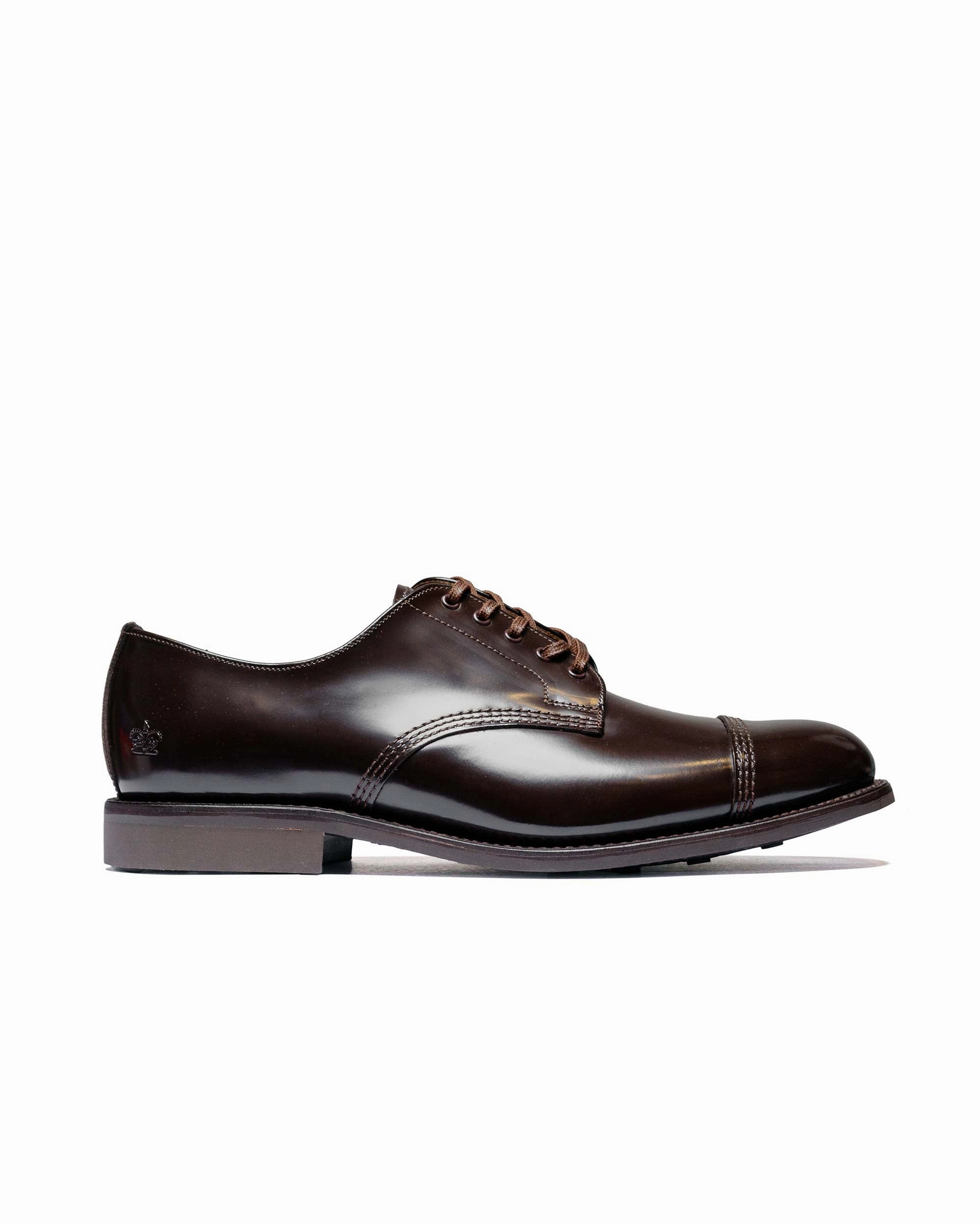 Sanders 1128TD Military Derby Shoe Ebony Brown Storm Proof Energy Walk