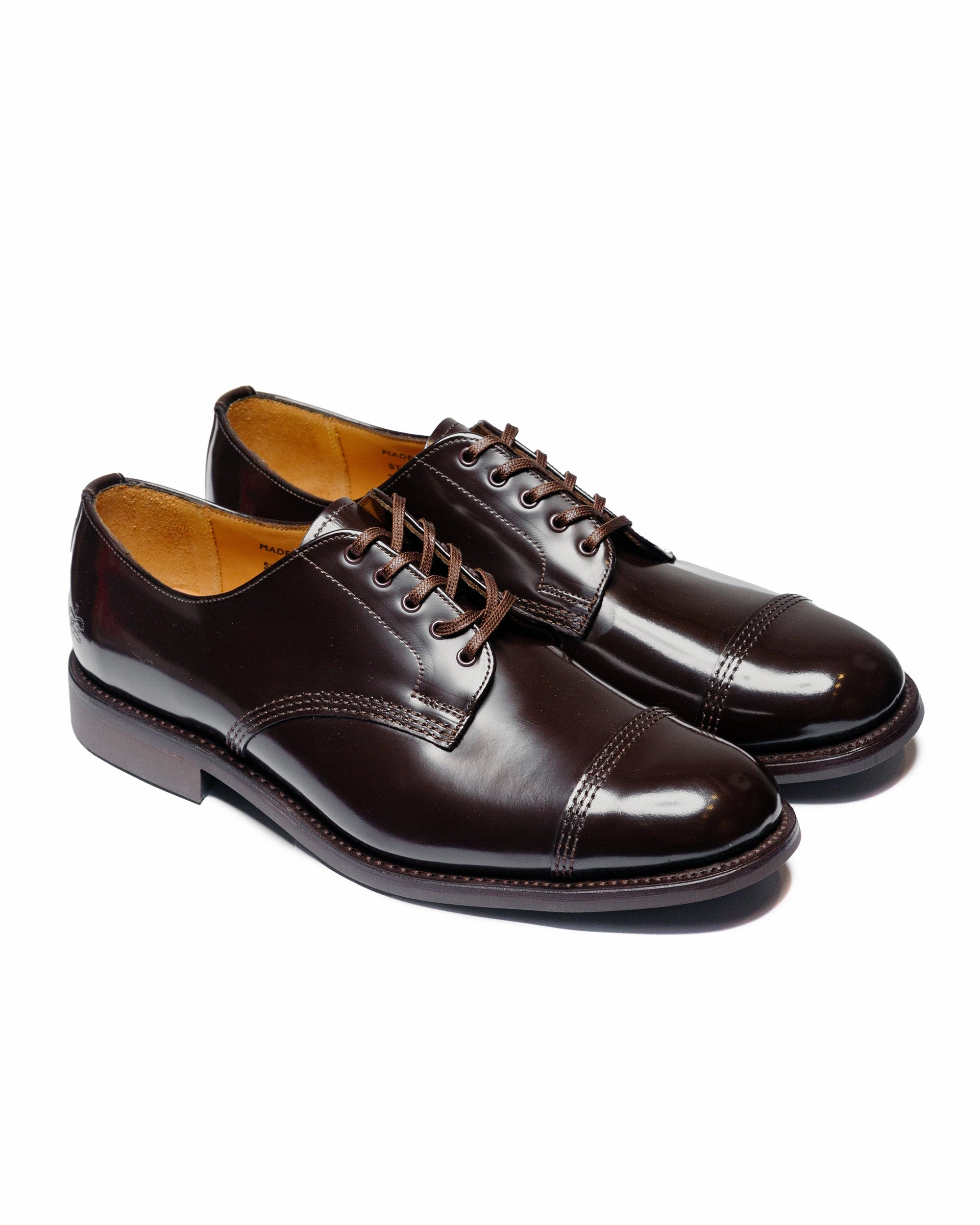 Skate Cool Sanders 1128TD Military Derby Shoe Ebony Brown