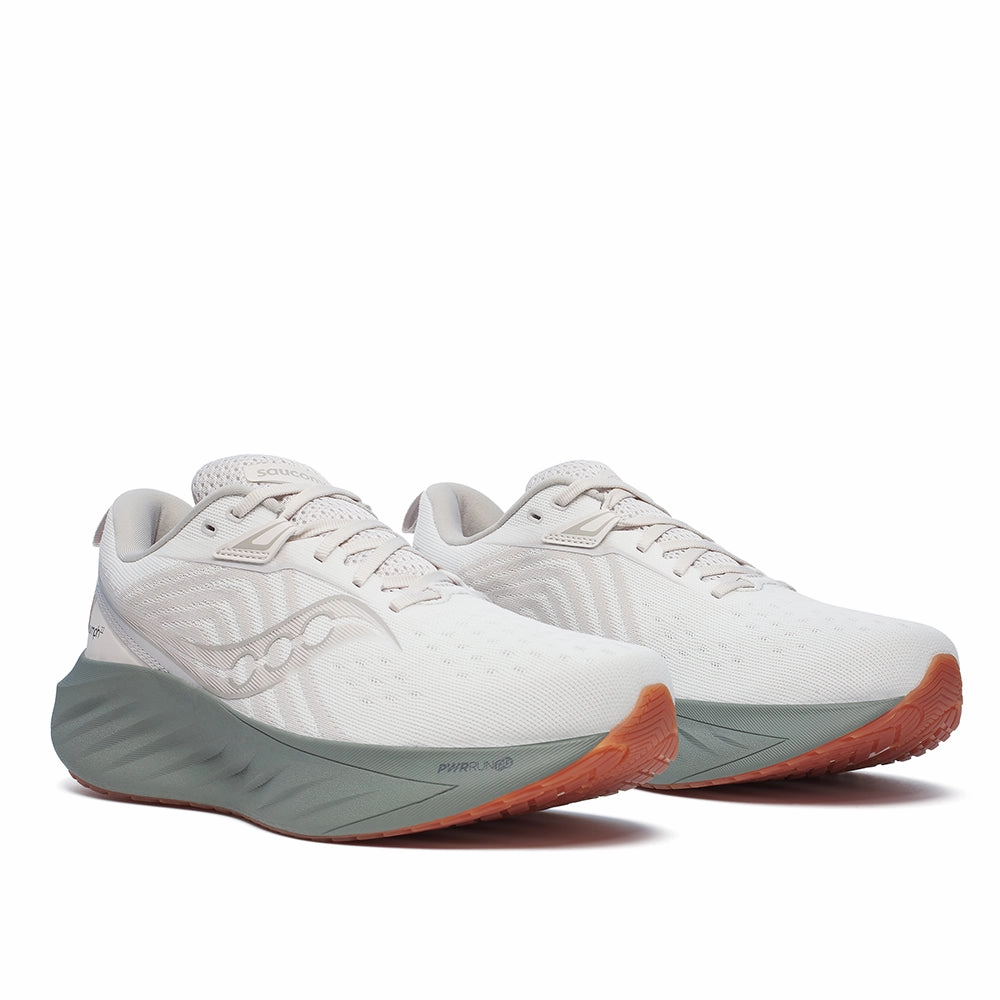 Saucony Men's Triumph 22 Running Shoes color - white cycling running shoes