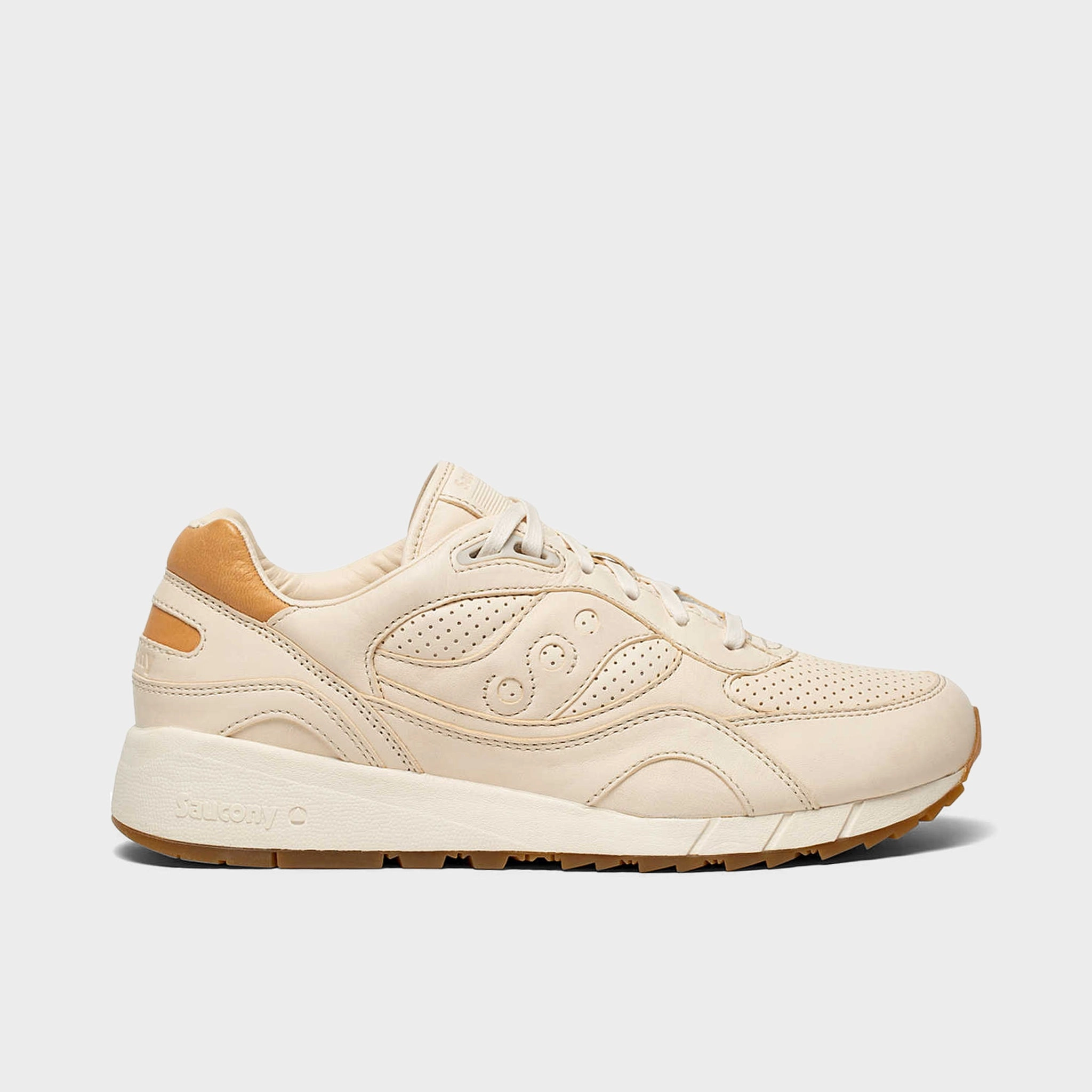 Street Pic Anti Slip Sole Saucony Shadow 6000 Veg Tan / Vanilla