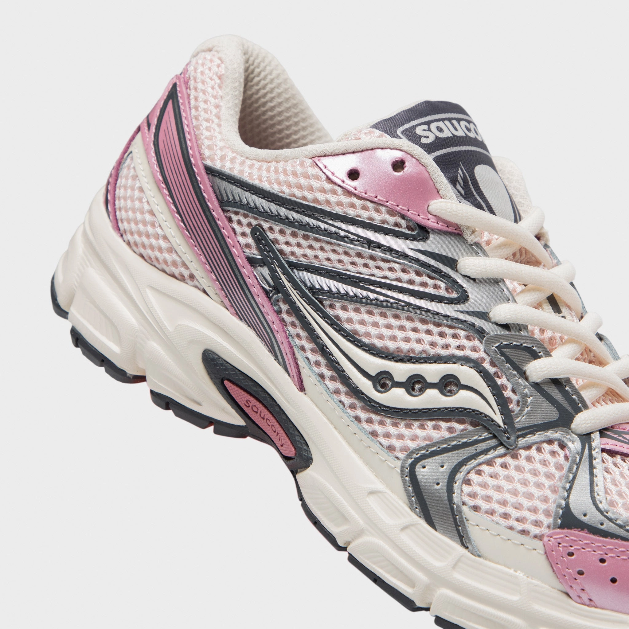 Saucony Women's Ride Millennium White / Lilac Slim Profile