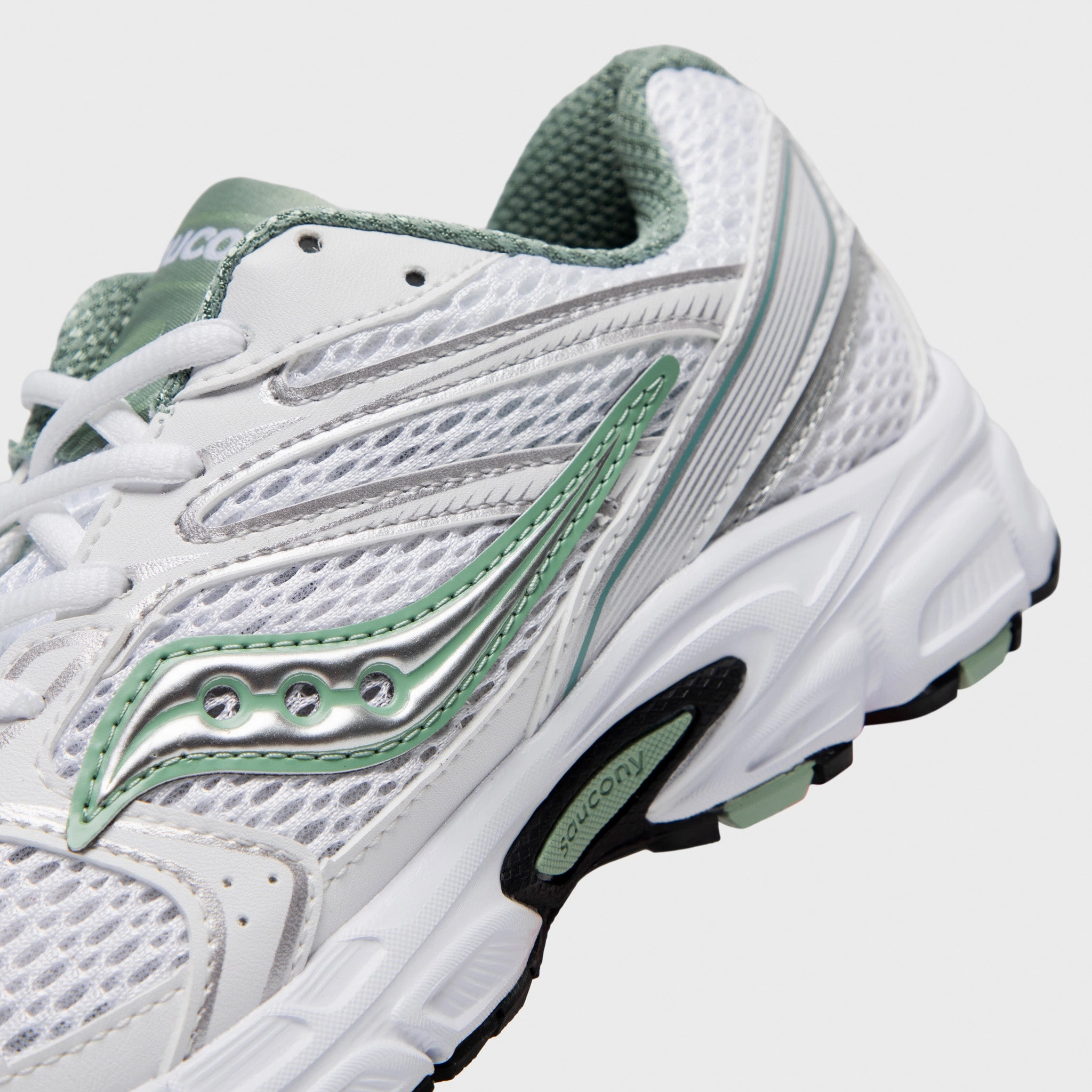 Saucony Women's Ride Millennium White / Sage Supportive Design