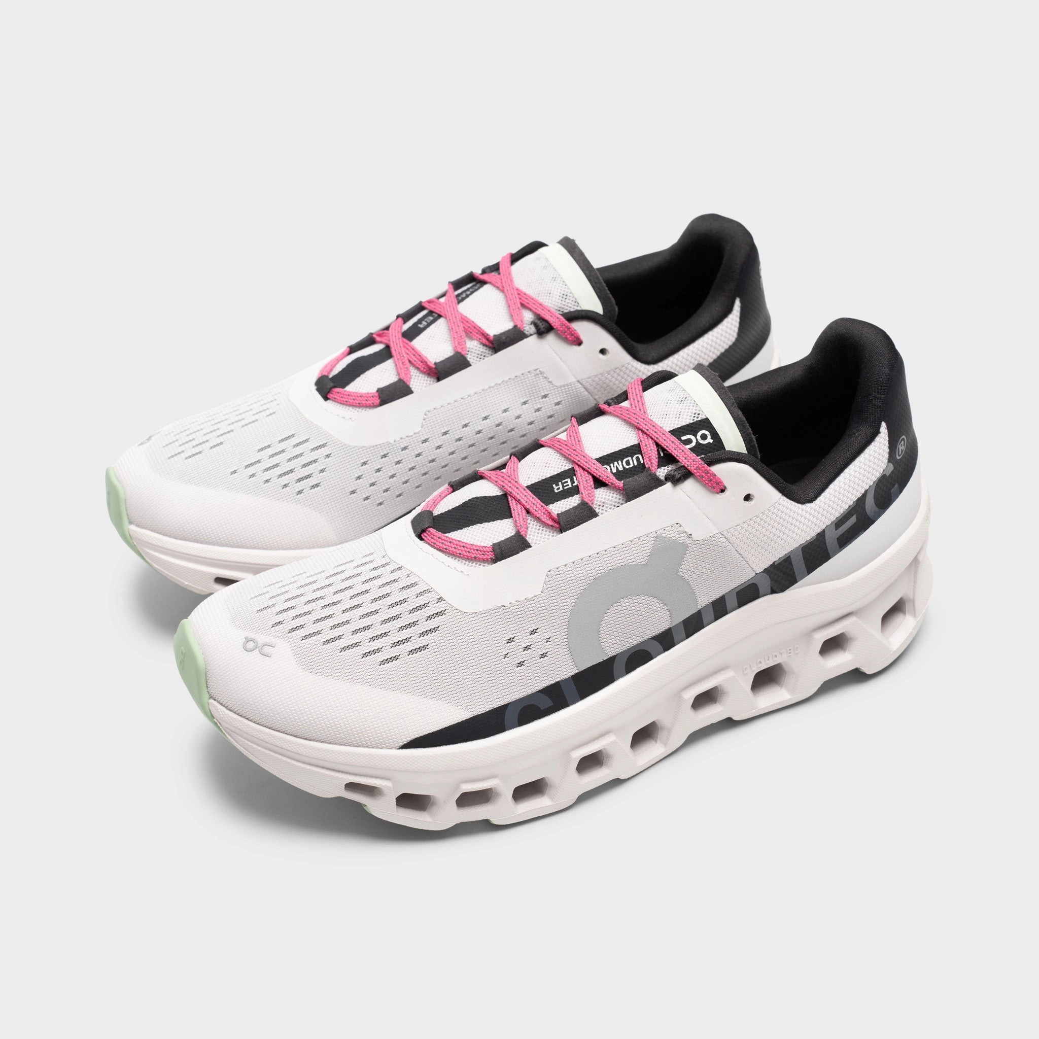 running for relaxation shoes On Cloudmonster White / Black