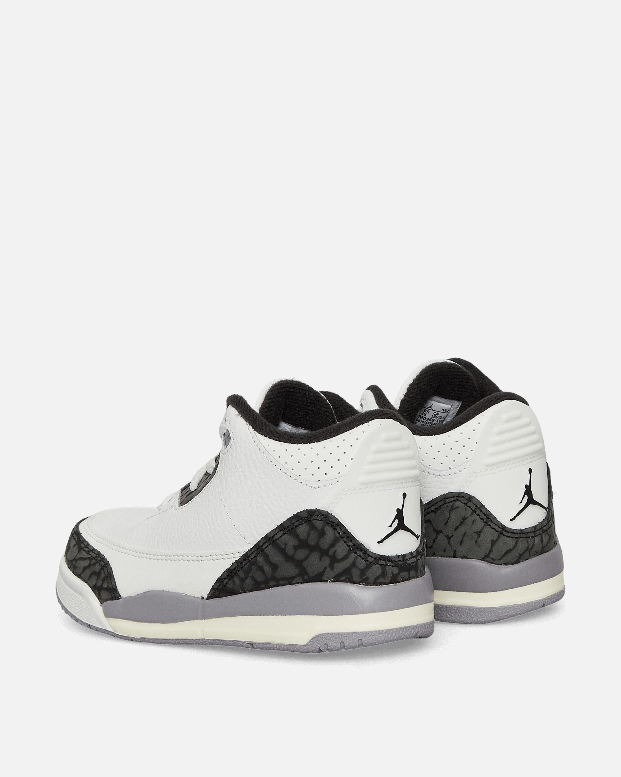 Air Jordan 3 Retro (TD) Sneakers Cement Grey Stabilizing Heel Cage Performance Ready