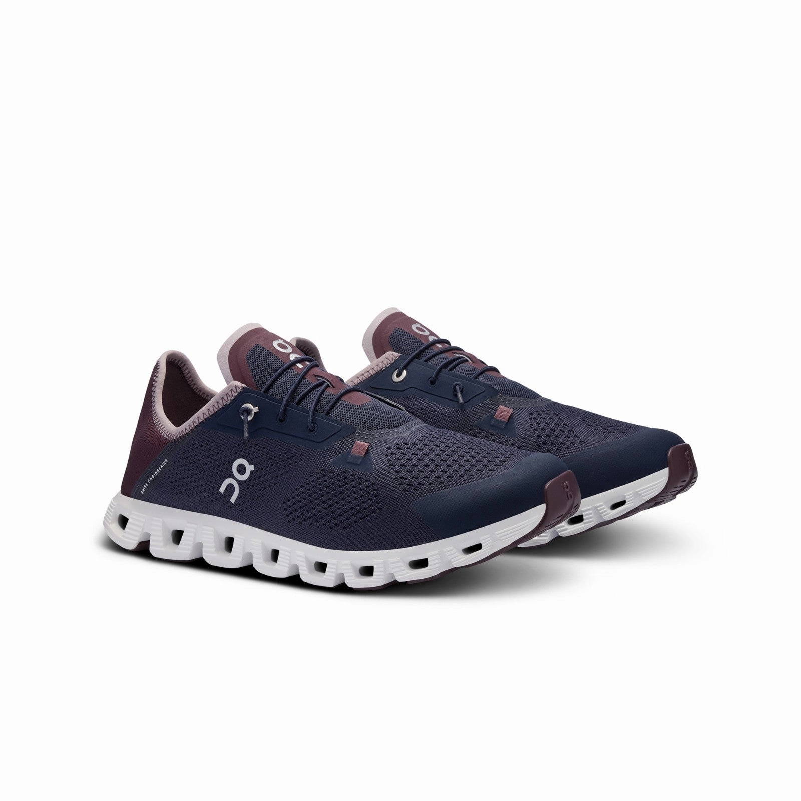 Anatomical Toe Box Shock Ride On Running Cloud 5 Coast  (Midnight/Mulberry) Men Shoes 3MD10532822