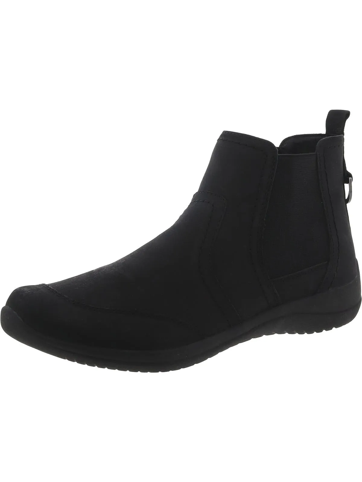 Slip On Style Faine Womens Faux Leather Pull On Booties