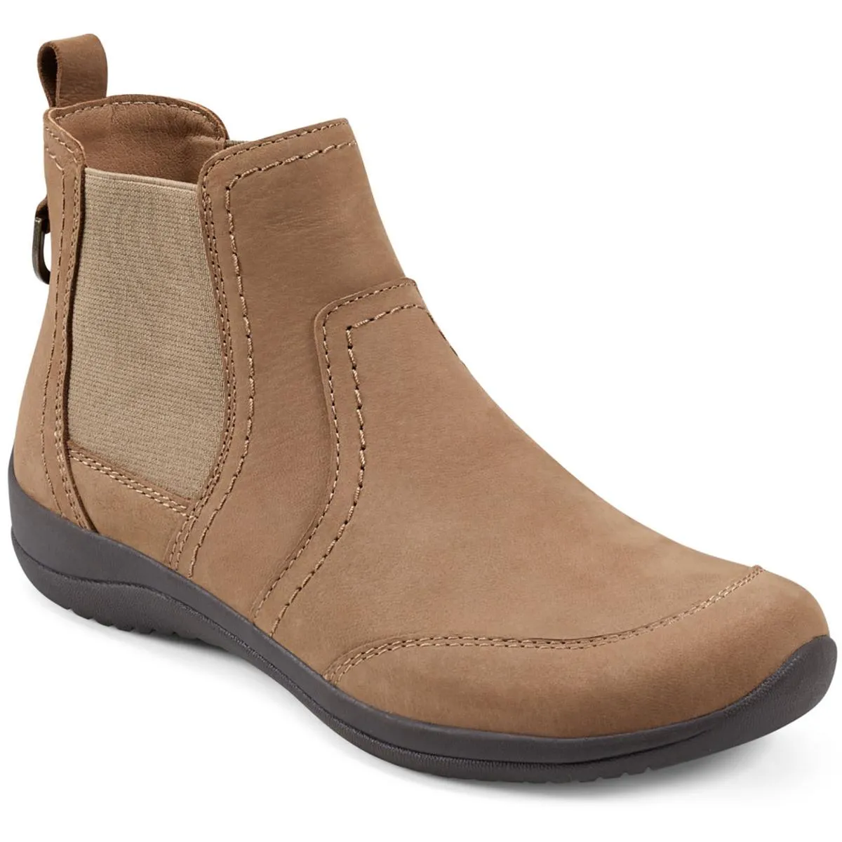 Faine Womens Faux Leather Pull On Booties Sporty Look quick-drying
