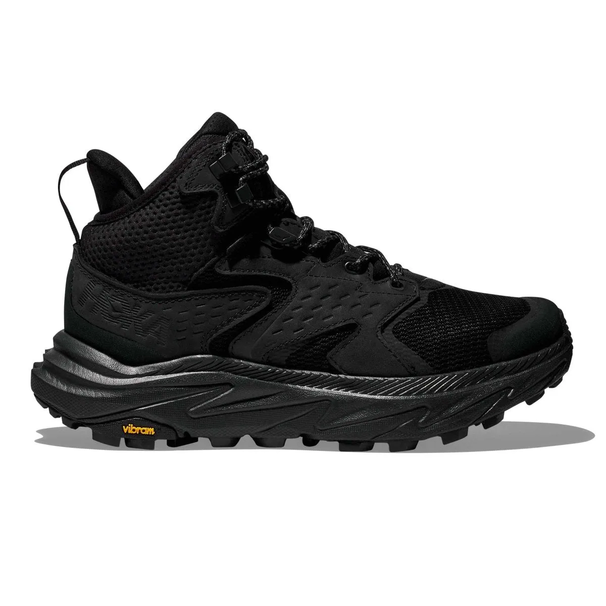 Hoka One One Men's Anacapa 2 GTX Mid Black Gore-Tex Waterproof Athletic Edge