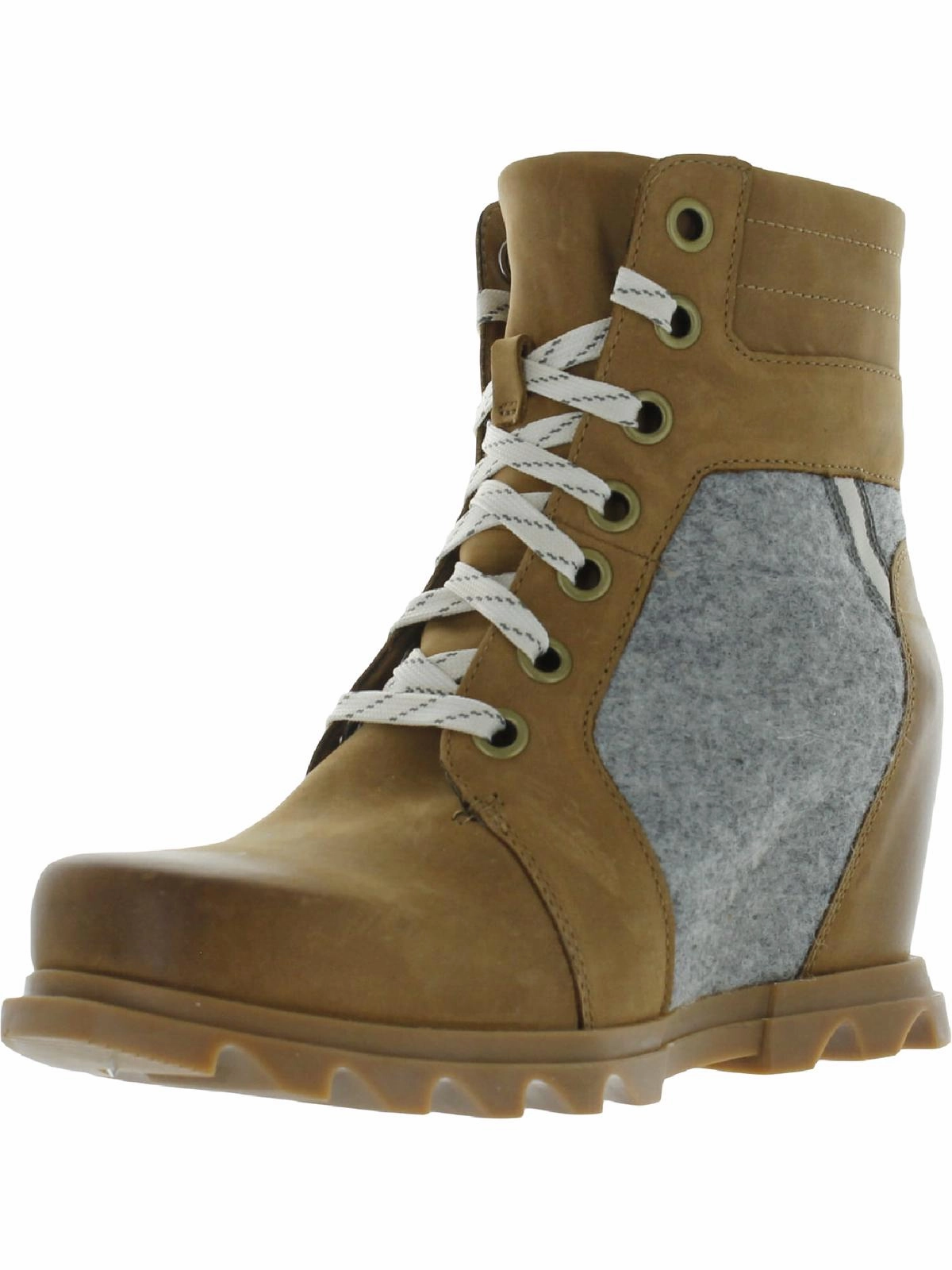 Joan of Arctic Wedge III Lexie Womens Nubuck Round Toe Combat & Lace-up Boots Rain Adventure Snake print