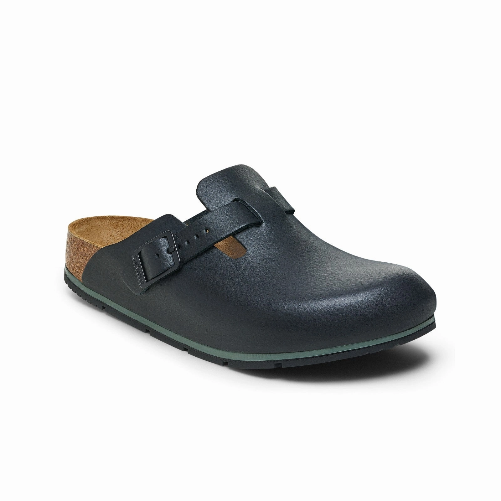 Birkenstock Boston Pro Natural Leather (Black) Men's Sandals 1025979 1025979 All Use