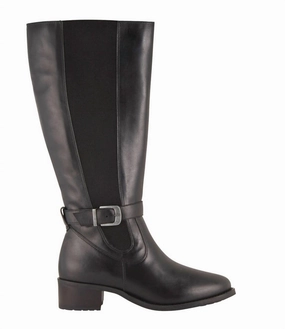 High Traction Rough Terrain Women's Allegria Waterproof Knee High Boot - Ww Width In Black