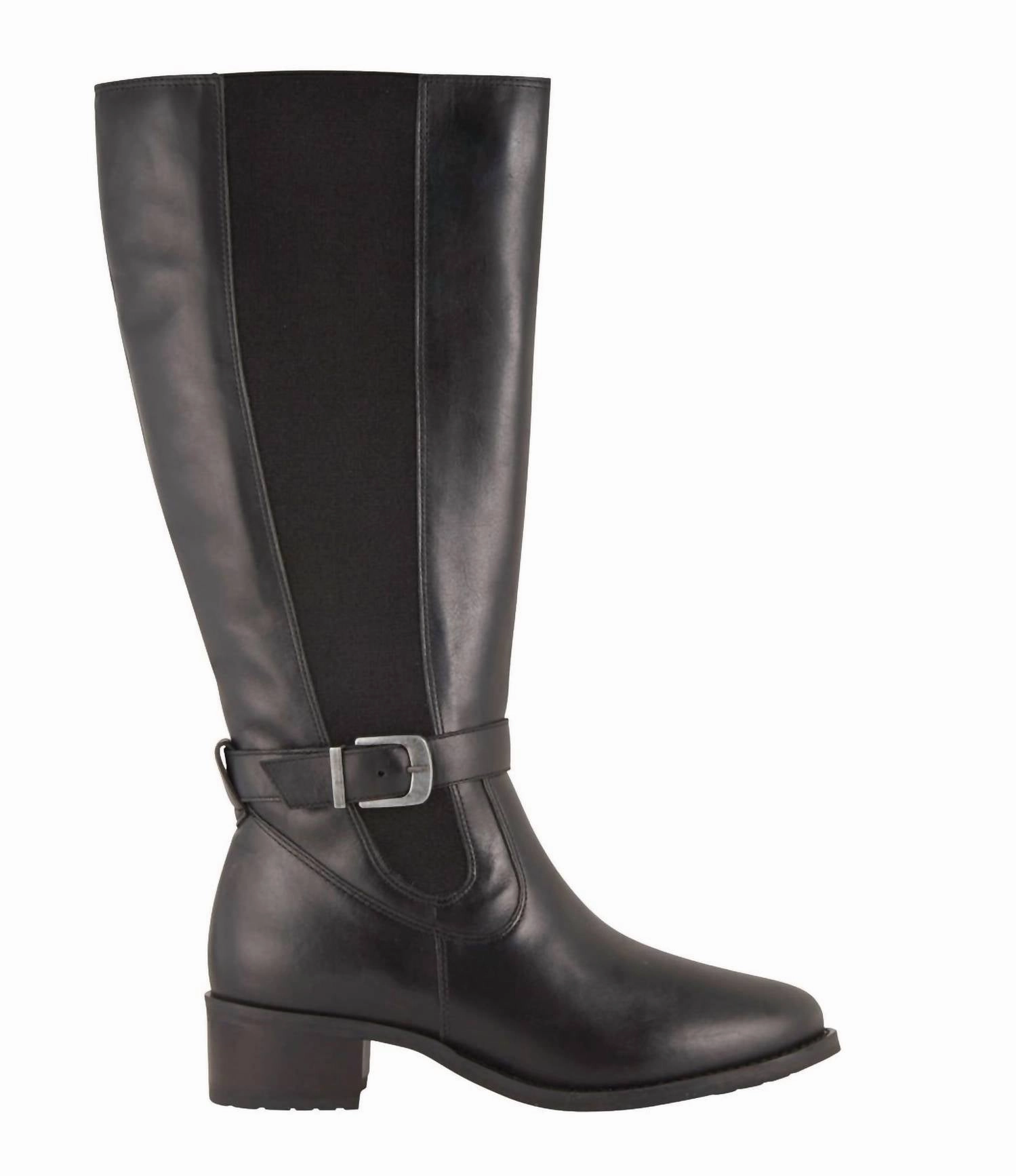 Women's Allegria Waterproof Knee High Boot - Ww Width In Black Smart Look Heavy Duty