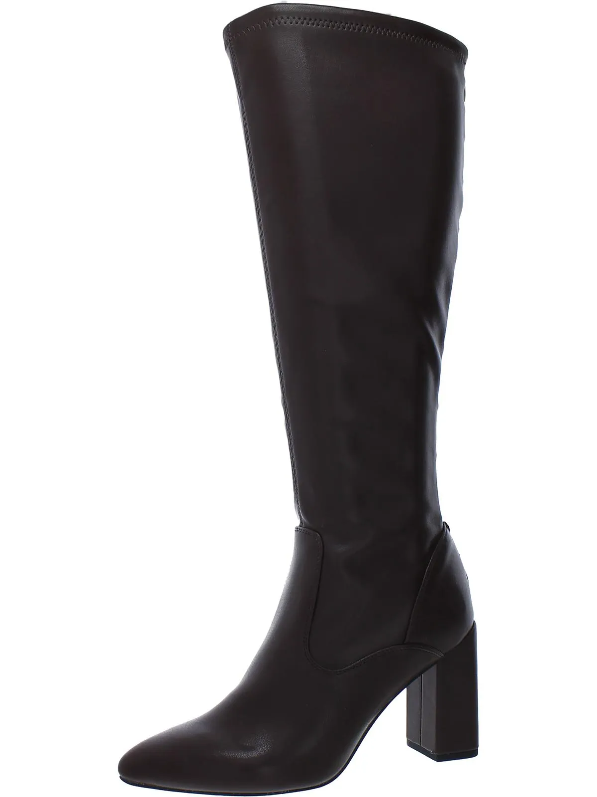 Katherine Womens Wide Calf Knee-High Boots Western Style Protective Layer