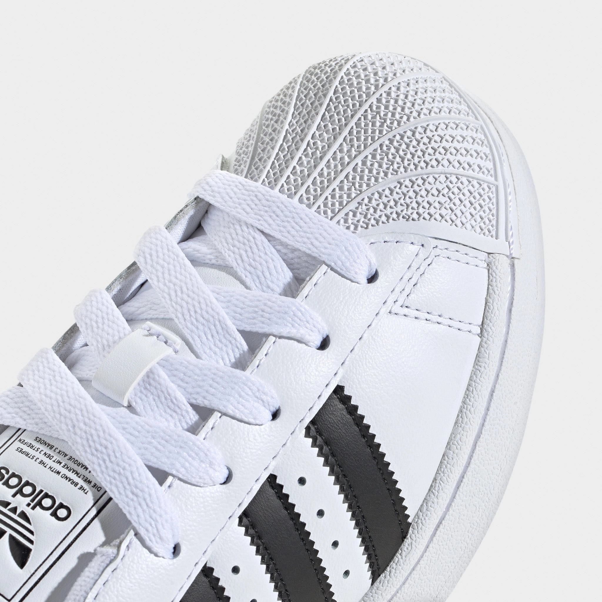 Stretch Material adidas Juniors' Superstar II Footwear White / Core Black