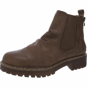 Malibu Redsen-2 Womens Ankle Pull On Chelsea Boots Lace Closure Feather Light River Crossing